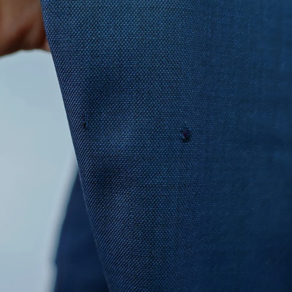DAMAGED Ted Baker London Endurance Blue Wool‎ Jones Ct Blazer 36S Tagged 36R